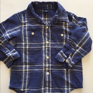Baby Gap plaid button down shirt